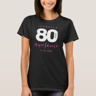 Modernes Girly Pink 80 und Phantastisch T-Shirt