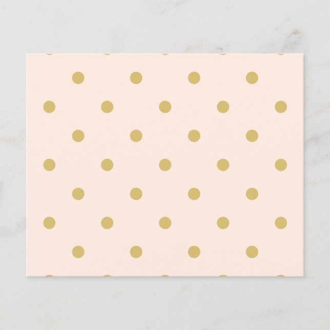 Modernes Girly Pink und Gold Polka Dots Muster Flyer (Vorne)