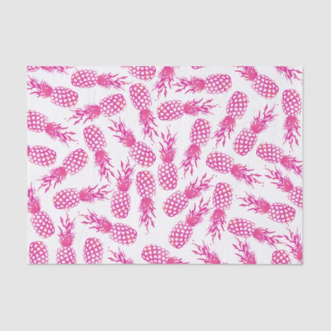 Modernes girly pinkfarbenes niedliches seidenpapier (Vorderseite)