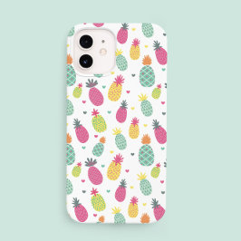 Modernes Girly Tropical Pineappmuster Case-Mate iPhone 14 Hülle