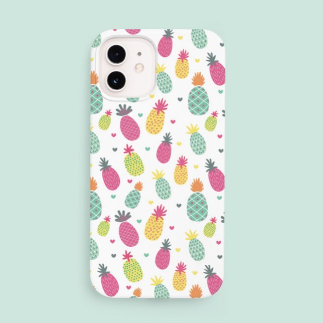 Modernes Girly Tropical Pineappmuster Case-Mate iPhone Hülle (Von Creator hochgeladen)