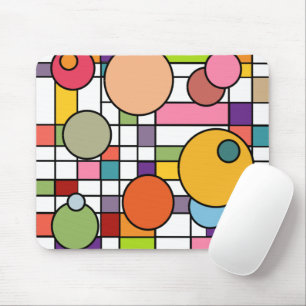 Modernes Gitter Mitte des Jahrhunderts Mousepad