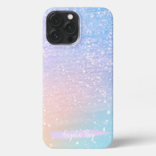 Modernes Glam Pastel Glitzer iPhone Case 13 Pro Max Hülle