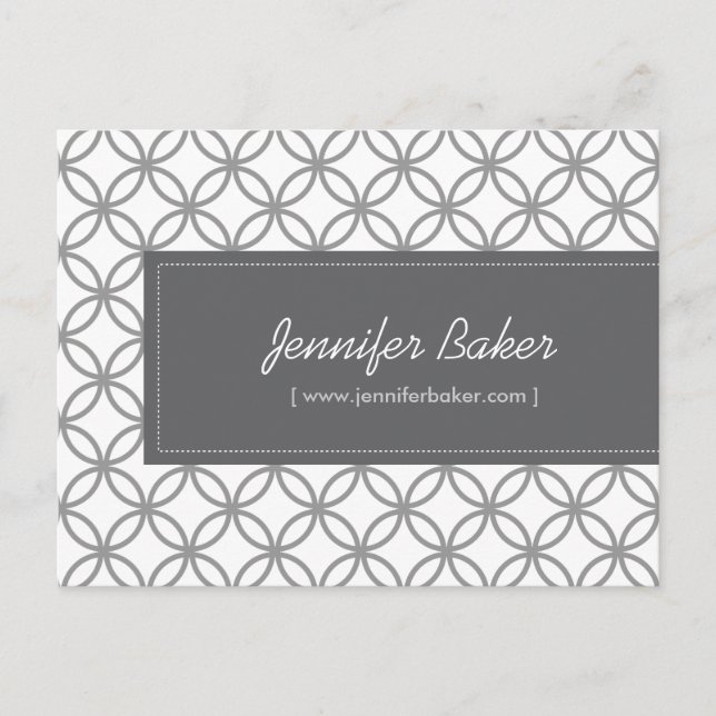 Modernes Glamour Muster Postcard Postkarte (Vorderseite)