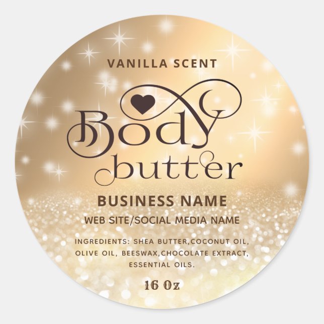 Modernes, glänzendes Karosserietikett Runder Aufkleber (Vorderseite)