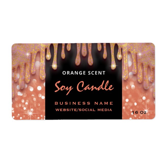 Modernes Glitterskriptklasseezeichen (Vorne)