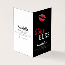 Modernes Glitzer Lip Gloss Boss Makeup