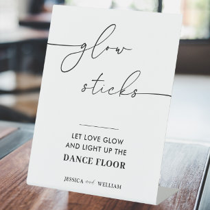Modernes Glow Stick Sign Wedding Gelassen Liebe Gl Sockelschild