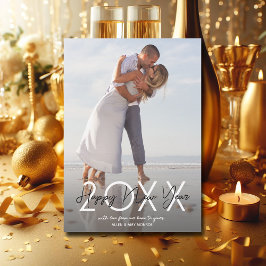 Modernes glückliches neues Jahr-Foto Feiertagskarte