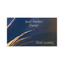 Modernes Gold auf Blue Alcohol Ink Business Card