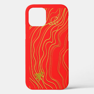 Modernes Gold Bee Monogram Case-Mate iPhone Case