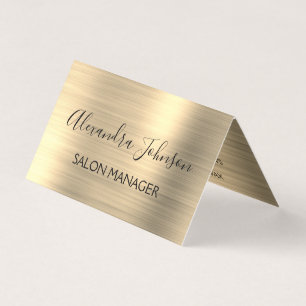 Modernes Gold Foil Visitenkarten