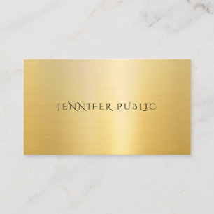 Modernes Gold Look Berufliche Vorlage Elegant Visitenkarte