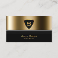 Modernes Gold Monogram Beruflich Guitarist 