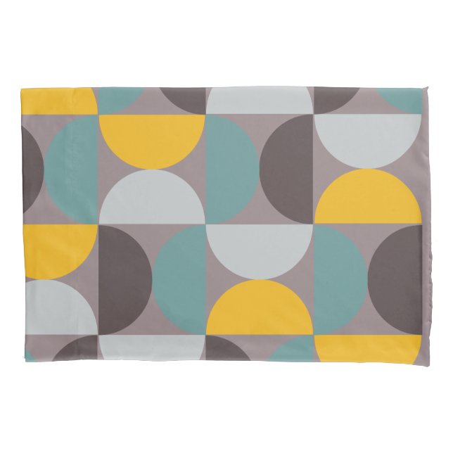 Modernes Gold Moon Horizon des Mittelalters Kissenbezug (Vorderseite)