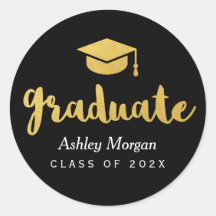 Modernes Gold Script 2023 Grad Abschluss Gefallen