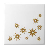 Modernes Gold-Sternexplosion-Design des Mittelalte