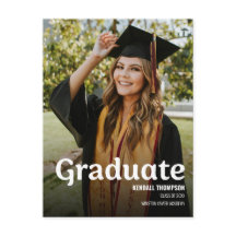 Modernes Gold Tassel Class 2024 Graduationsfoto