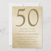 Modernes Goldenes 50-jähriges Hochzeitsszenario