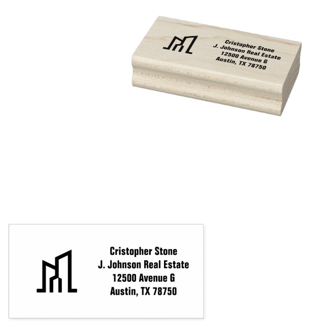 Modernes Goldhaus Immobilien Olive Green Makler Gummistempel (Stempel)