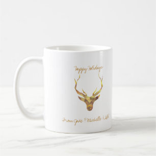 Modernes Goldhirsch Tasse