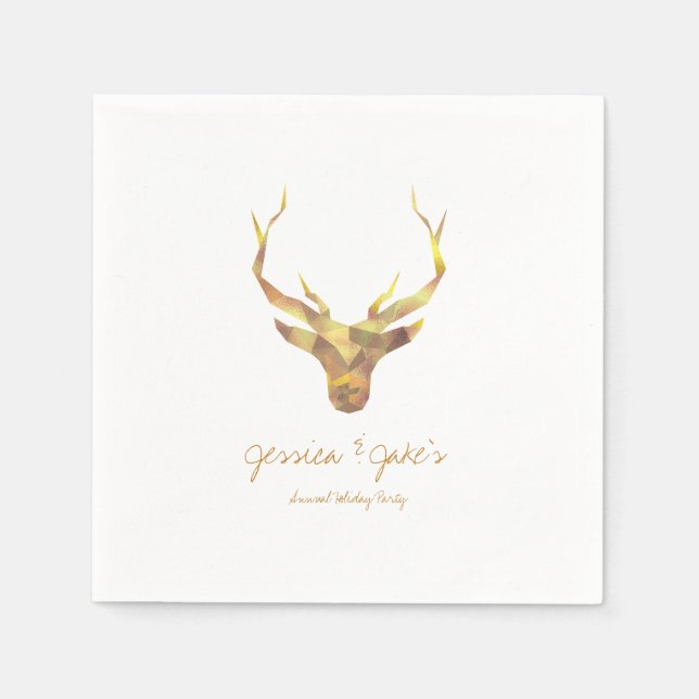 Modernes Goldhirsch, Urlaub Serviette (Vorderseite)