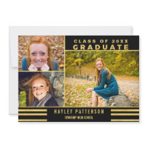 Modernes Goldschwarzes Stripes den 3