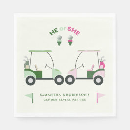 Modernes Golf Baby Gender-Bericht Par-T Serviette