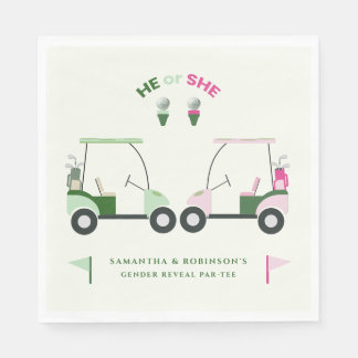 Modernes Golf Baby Gender-Bericht Par-T Serviette