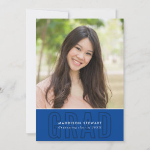 MODERNES GRAD Foto Kontur Overlay Royale Einladung