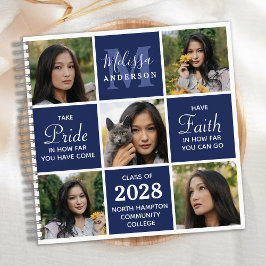 Modernes Graduate 5 Foto Abschluss GuestBook Notizbuch