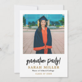 Modernes Graduate Cap 2 Foto Abschluss Ankündigung