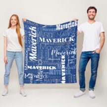 Modernes Graffiti Blue Long Names Muster