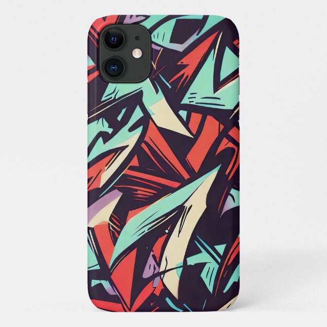 Modernes Graffiti Case-Mate iPhone Hülle (Rückseite)