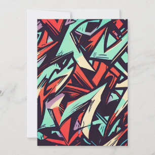 Modernes Graffiti Einladung