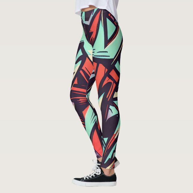 Modernes Graffiti Leggings (Links)