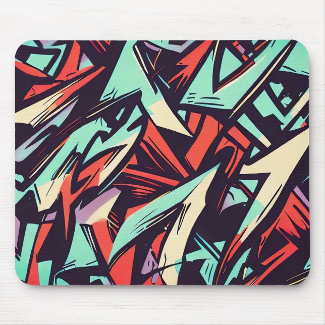 Modernes Graffiti Mousepad (Vorne)