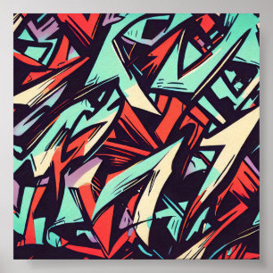 Modernes Graffiti Poster