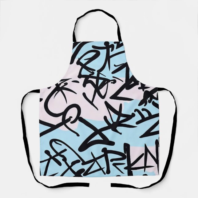 Modernes Graffiti Schürze (Vorderseite)
