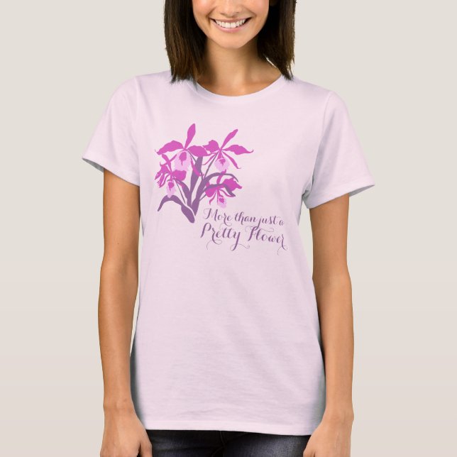 Modernes grafisches cattleya T-Shirt (Vorderseite)