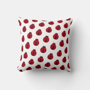 modernes grafisches Ladybug-Motiv Kissen