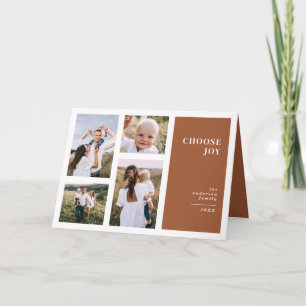 Modernes, grafisches und minimales Weihnachtsgesch Karte