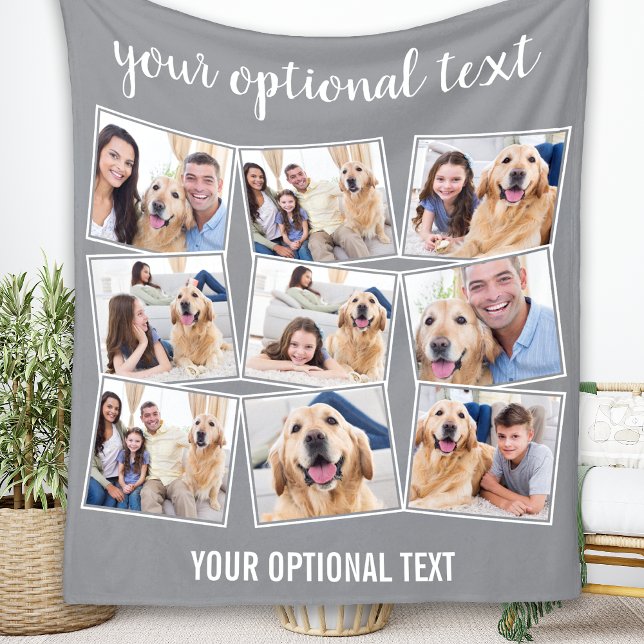 Modernes Grau 9 Fotomaterial Fleecedecke (Von Creator hochgeladen)