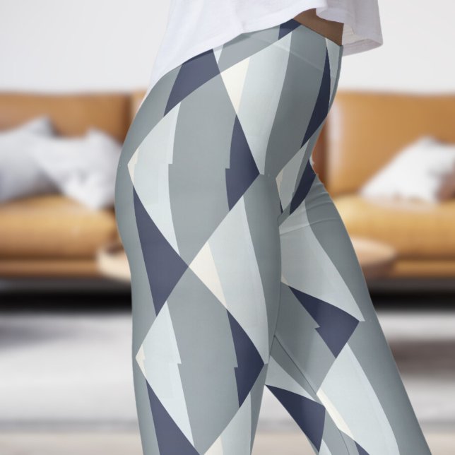 Modernes Grau Fade Abstrakt Leggings (Modern Gray Fade Abstract Leggings)