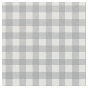 Modernes Grau Gingham Stoff