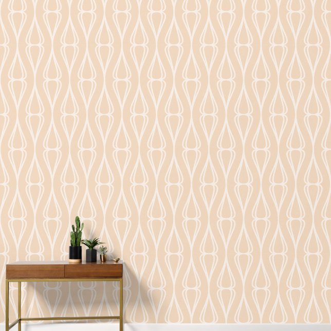 Modernes Grau Pastel Brown Tapete (Hausflur)