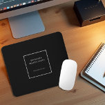 Modernes, grau-schwarzes Werbemittel beruflich Mousepad<br><div class="desc">Modernes berufliches,  schwarz-graues Mouse Pad. Fügen Sie Ihren eigenen Namen und Ihre Website zu personalisieren.</div>