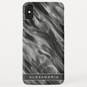 Modernes graues Monogramm oder Name des Case-Mate iPhone Hülle
