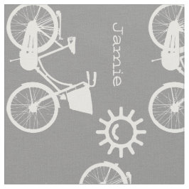 Modernes graues Muster Sunshine Bicycle Personalis Stoff