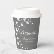 Modernes graues und weißes Brautparty